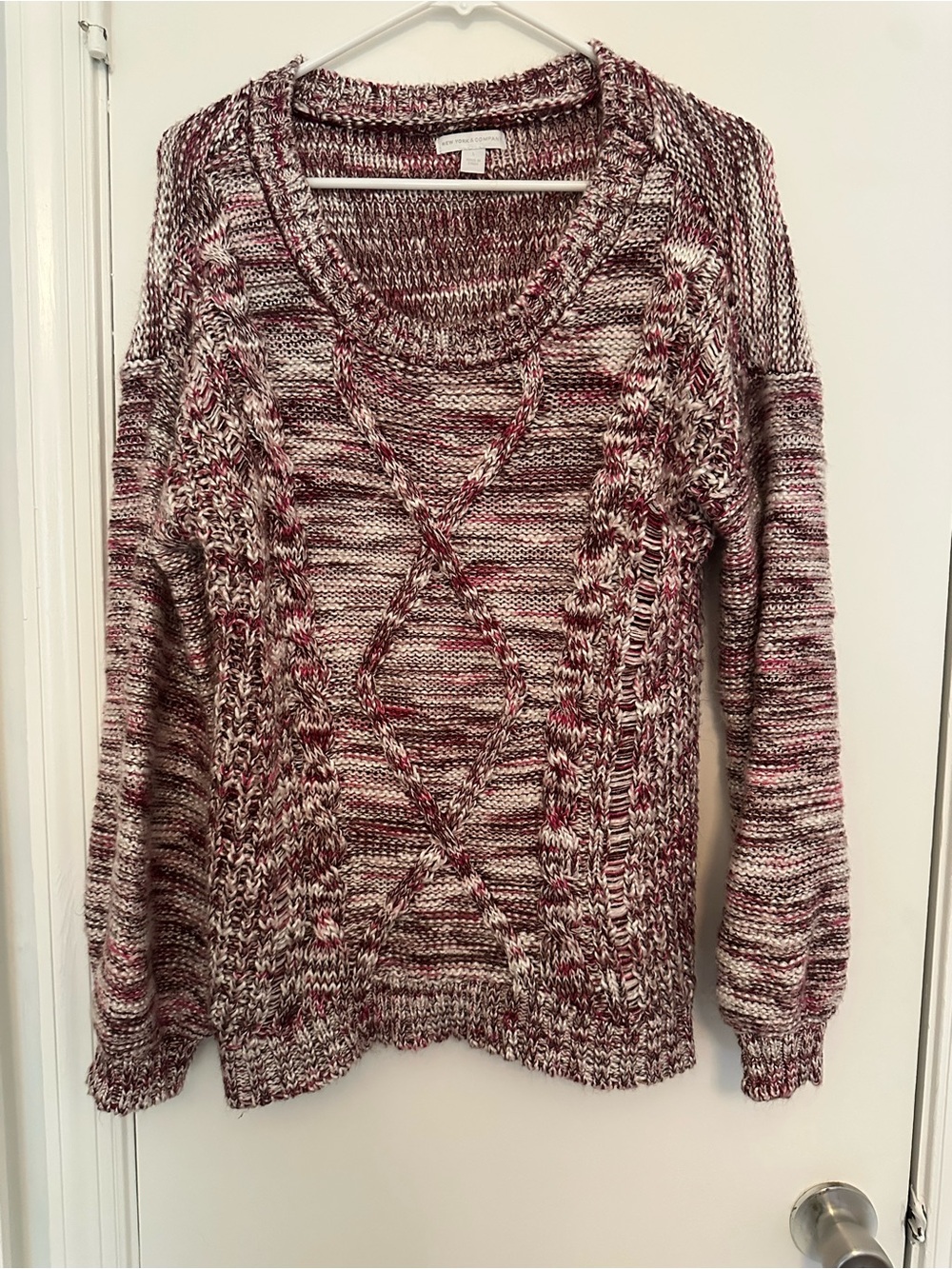 New York & Company Cable Knit Sweater